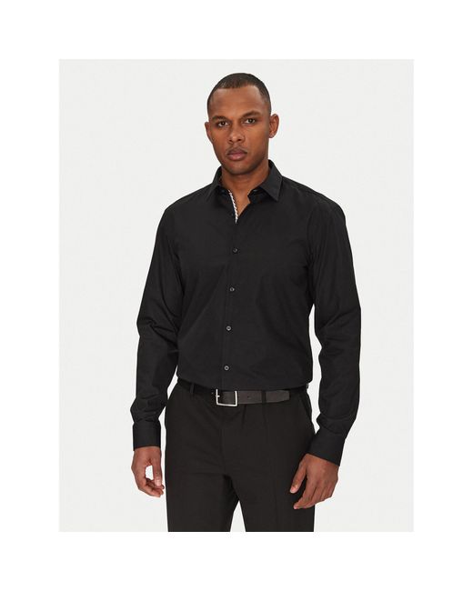 HUGO Hemd Koey 50539808 Slim Fit in Black für Herren