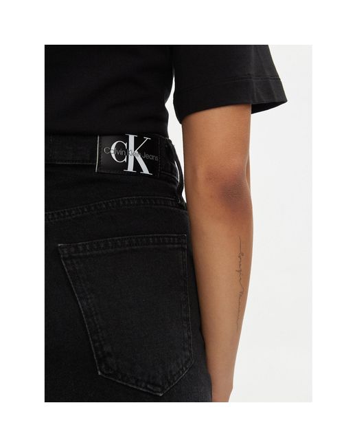 Calvin Klein Black Jeansshorts J20J222812 Mom Fit