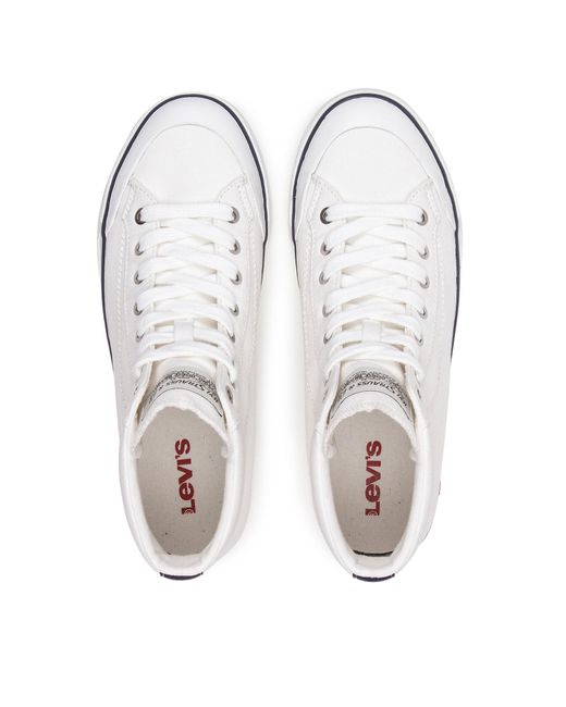 Levi's White Sneakers Aus Stoff 235664-733-51 Weiß