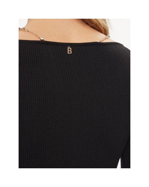 Blugirl Blumarine Black Pullover Ra3175-Ma55N Slim Fit