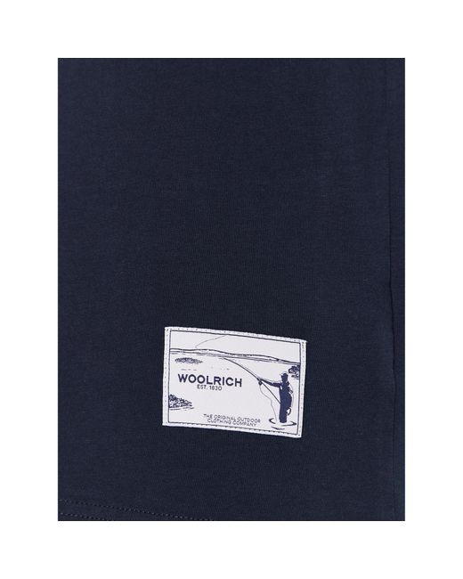 Woolrich T-Shirt Painted Zavikon Cfwote0099Mrut2926 Regular Fit in Blue für Herren