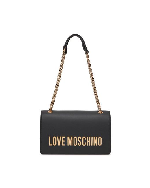 Love Moschino Black Umhängetasche,schwarze umhängetasche mit auffälliger liebesschrift