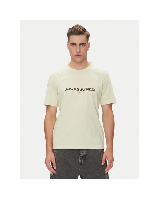 Jack & Jones T-Shirt Canggu 12281809 Regular Fit in Natural für Herren