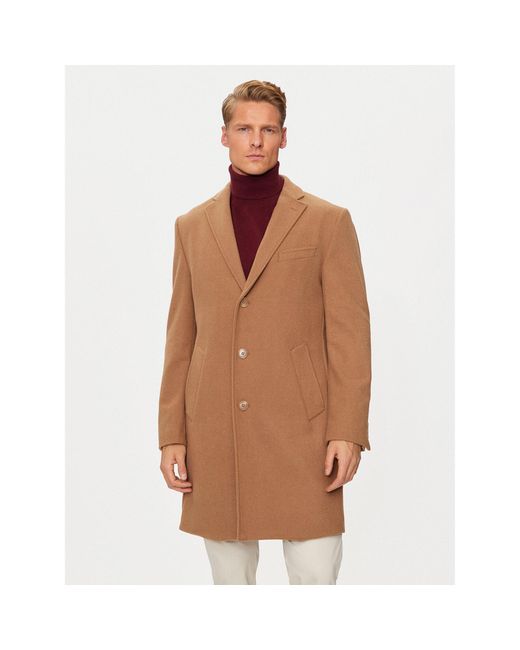 Pierre Cardin Wollmantel C4 83100.6130 Regular Fit in Brown für Herren