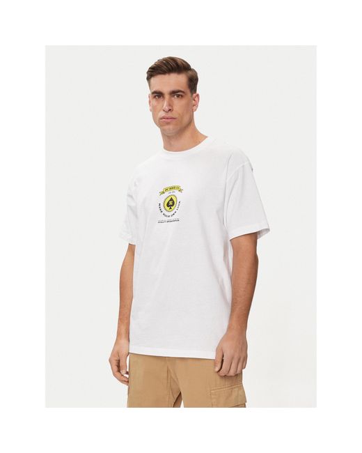 Dc T-Shirt Lucky Hand Hss Adyzt05366 Weiß Regular Fit in White für Herren