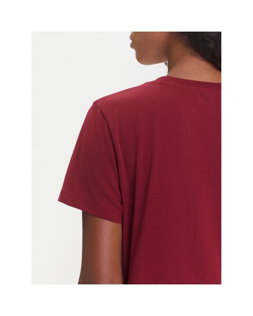 Guess Red T-Shirt V3Bi11 J1314 Regular Fit
