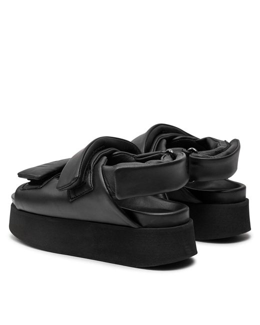 Inuikii Black Sandalen Velcro 70106-150