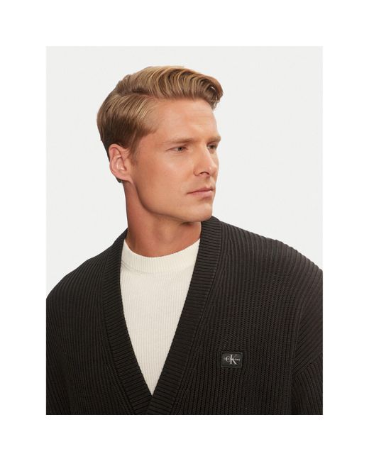 Calvin Klein Strickjacke J30J326201 Regular Fit in Black für Herren