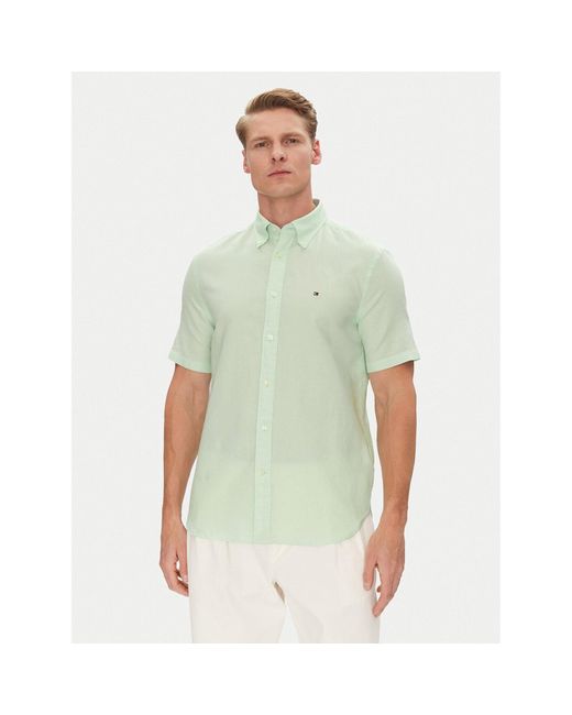 Tommy Hilfiger Hemd Mw0Mw40703 Regular Fit in White für Herren