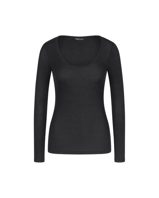 Triumph Black Pyjama-T-Shirt Bauty Layers 10225060 Slim Fit