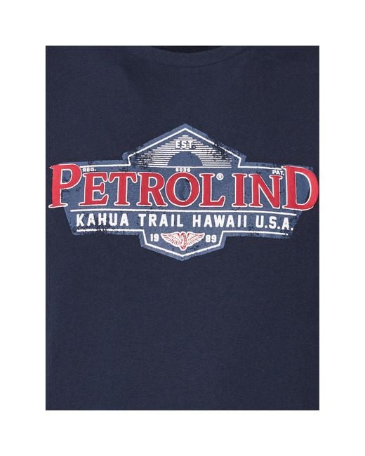 Petrol Industries T-Shirt M-1040-Tsr602 Regular Fit in Blue für Herren