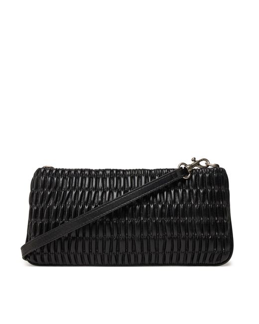 Calvin Klein Black Handtasche Rouched Zip Top Bag Lv04K3090G