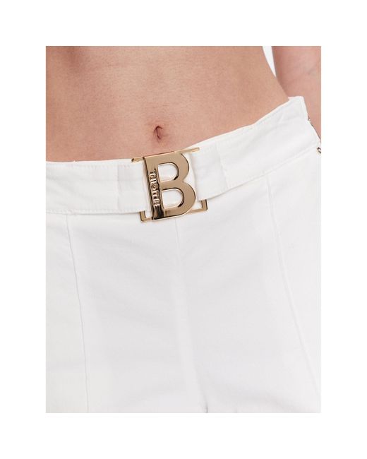 Blugirl Blumarine White Jeans Ra3142-T3546 Weiß Straight Leg
