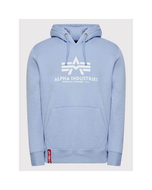Alpha Industries Sweatshirt Basic 178312 Regular Fit in Blue für Herren