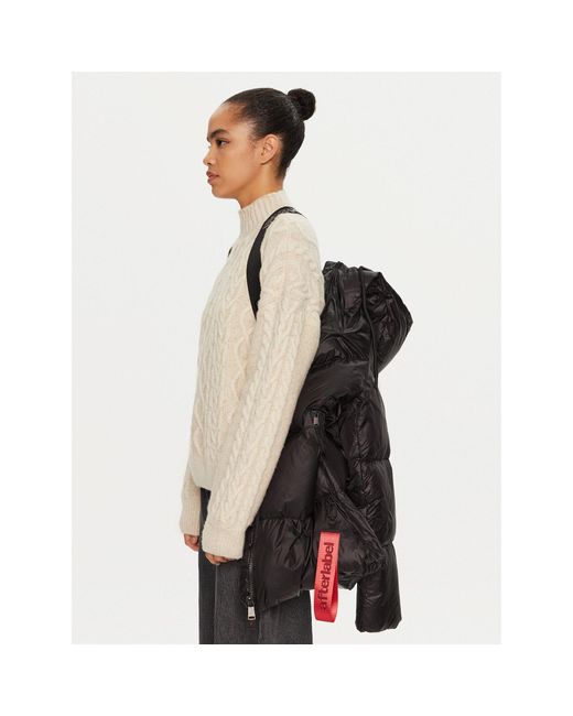 AFTER LABEL Black Daunenjacke Vienna A00029 Regular Fit