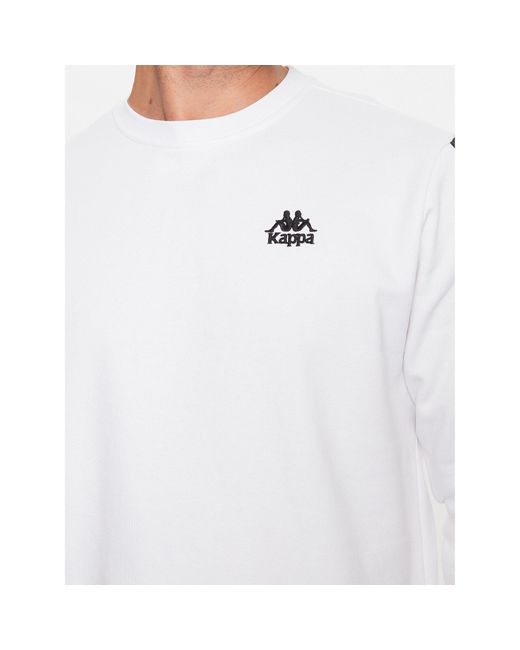 Kappa Sweatshirt 313005 Weiß Regular Fit in White für Herren