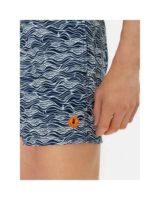 Save The Duck Badeshorts Dw1222M Sipo20 Regular Fit in Blue für Herren