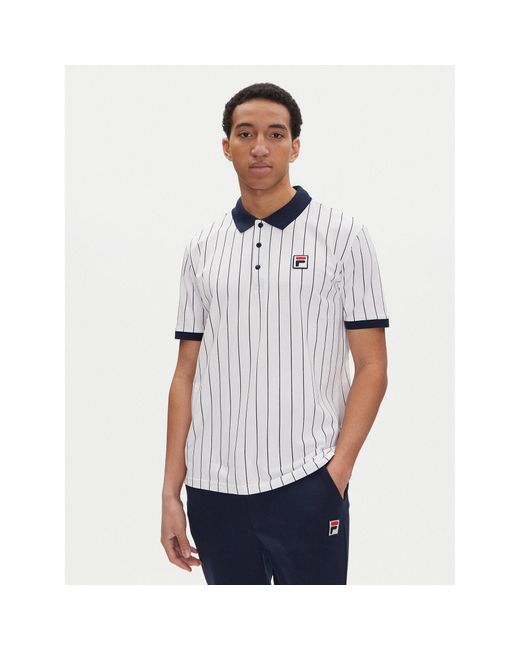 Fila Poloshirt Linter Fam0923 Regular Fit in White für Herren
