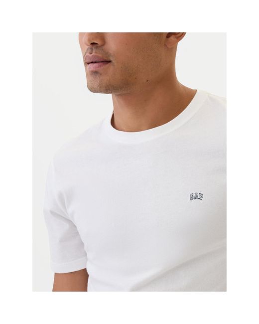 Gap T-Shirt 502022-01 Regular Fit in White für Herren
