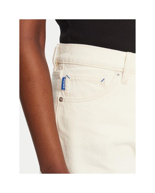 HUGO White Jeansshorts Gimusa_1_B 50540160 Regular Fit