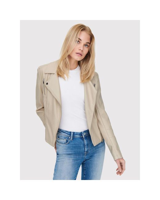 ONLY Blue Jacke Aus Kunstleder Gemma 15153079 Regular Fit