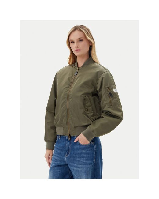 Guess Green Bomberjacke W5Rl81 Whaa2 Regular Fit