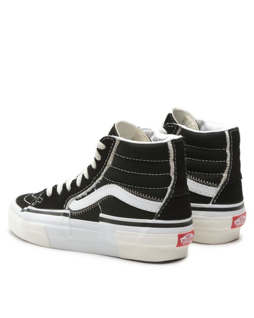 Vans Black Sneakers Sk8-Hi Reconstruct Vn0005Uk6Bt1