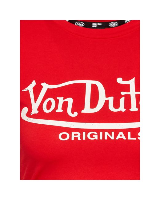 Von Dutch Red T-Shirt Arta 6230046 Regular Fit