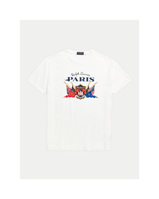 Polo Ralph Lauren T-Shirt 710934774001 Weiß Classic Fit in White für Herren