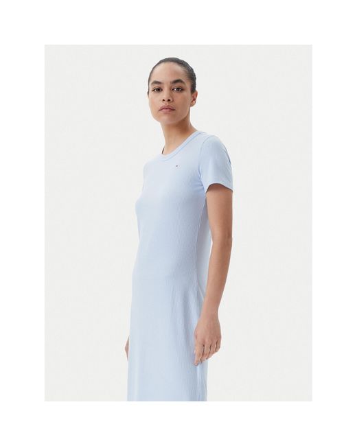 Tommy Hilfiger Blue Kleid Für Den Alltag Dw0Dw19721 Slim Fit