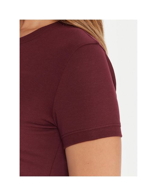 Guess Red T-Shirt W2Yi44 J1314 Regular Fit