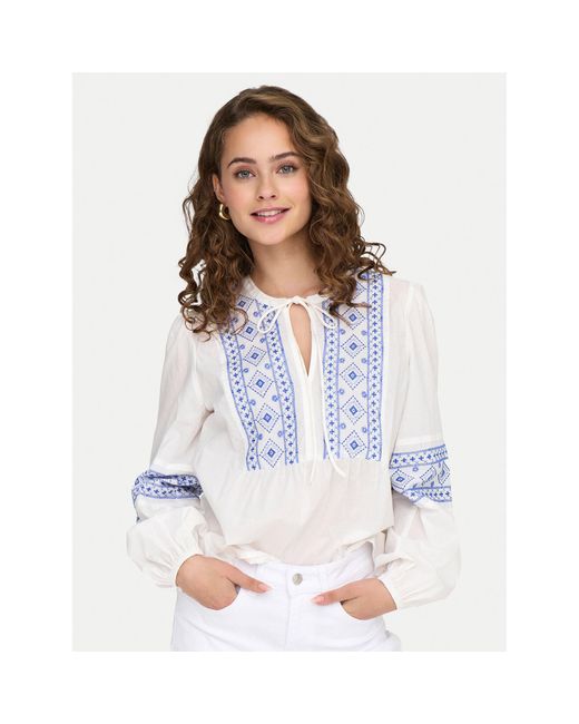 Jdy White Bluse Lulu 15345478 Regular Fit