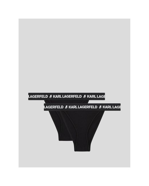 Karl Lagerfeld Black 2Er-Set Brazilian Damenslips 225W2141