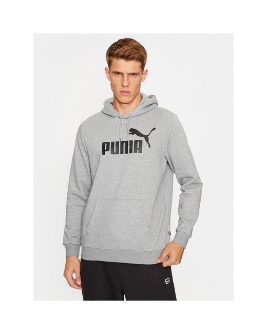 PUMA Sweatshirt Ess Big Logo 586686 Regular Fit in Gray für Herren