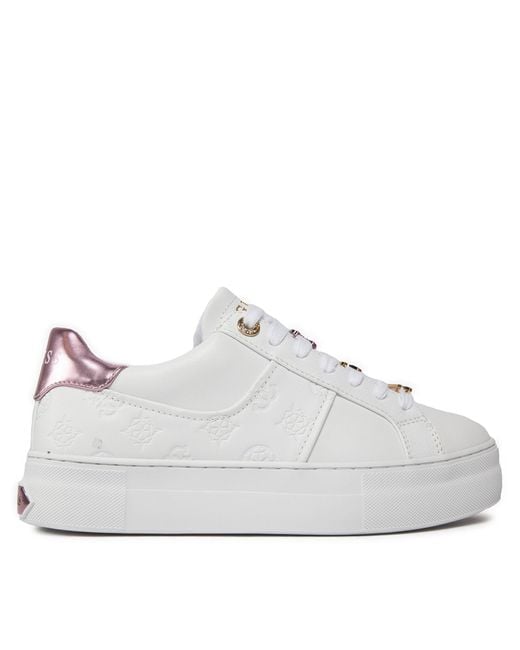 Guess White Sneakers Giella Fljgie Fal12 Weiß