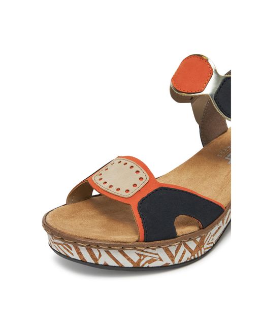 Rieker Metallic Sandalen 63876-90