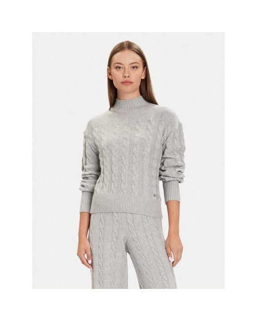 Guess Gray Rollkragenpullover W5Br30 Z1192 Relaxed Fit