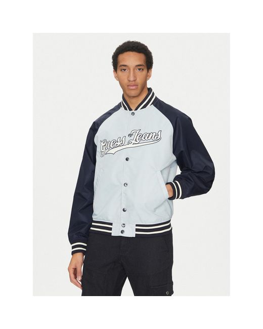 Guess Bomberjacke M5Gl32 Whaa2 Regular Fit in Blue für Herren