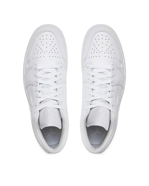 Nike Sneakers Air Jordan 1 Low 553558 136 Weiß in White für Herren