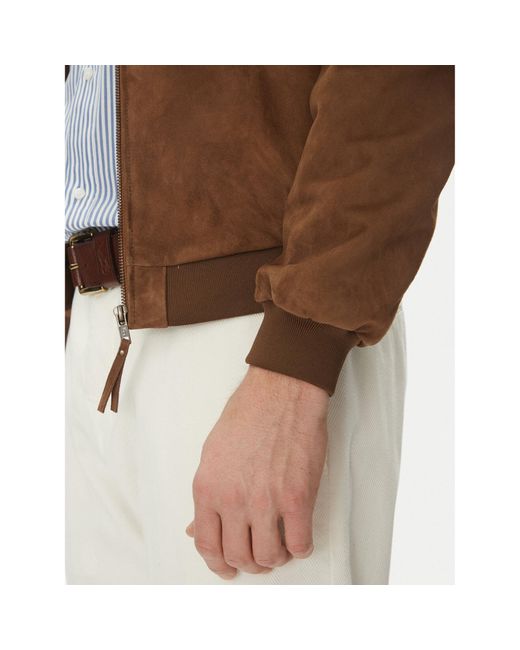 Serge Pariente Lederjacke Expo Vs Regular Fit in Brown für Herren