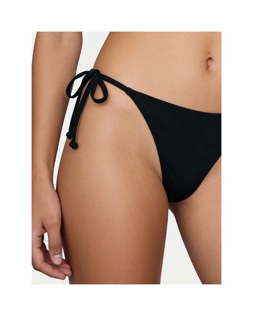 Roxy Black Bikini-Unterteil Solid Essentials Erjx405209