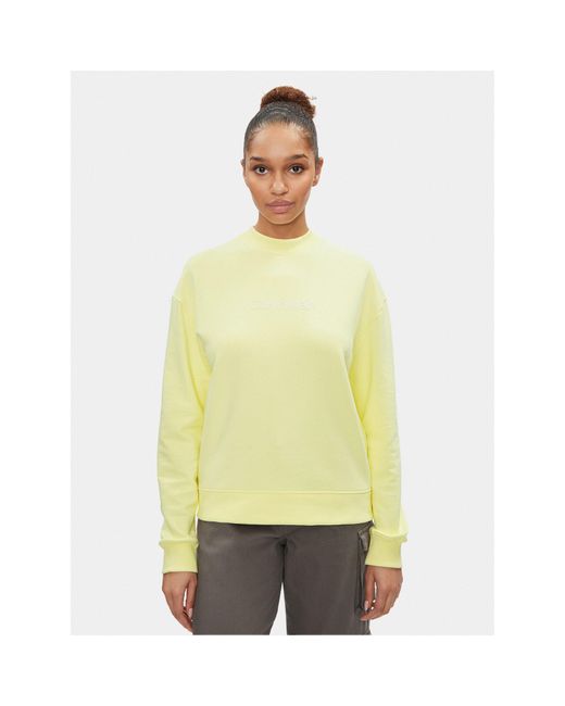 Calvin Klein Yellow Sweatshirt Hero Logo K20K205450 Regular Fit