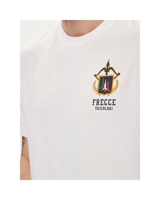 Aeronautica Militare T-Shirt 241Ts2220J641 Weiß Regular Fit in White für Herren