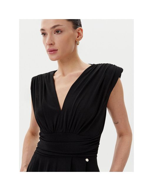 Rinascimento Black Jumpsuit Cfc0123771003 Regular Fit