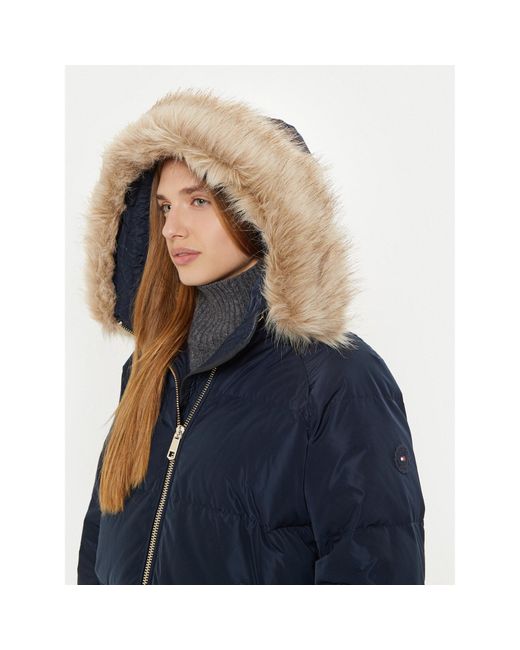 Tommy Hilfiger Blue Daunenjacke Ww0Ww42743 Regular Fit