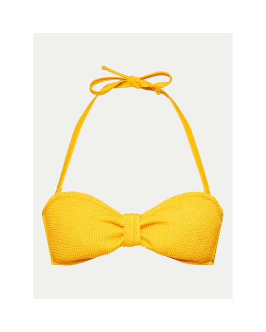 Hunkemöller Yellow Bikini-Oberteil Crinkle 205678