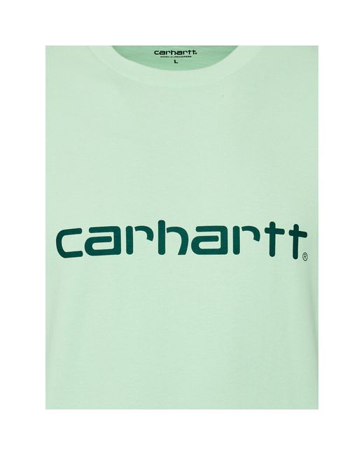 Carhartt T-Shirt Script I031047 Grün Regular Fit in Green für Herren
