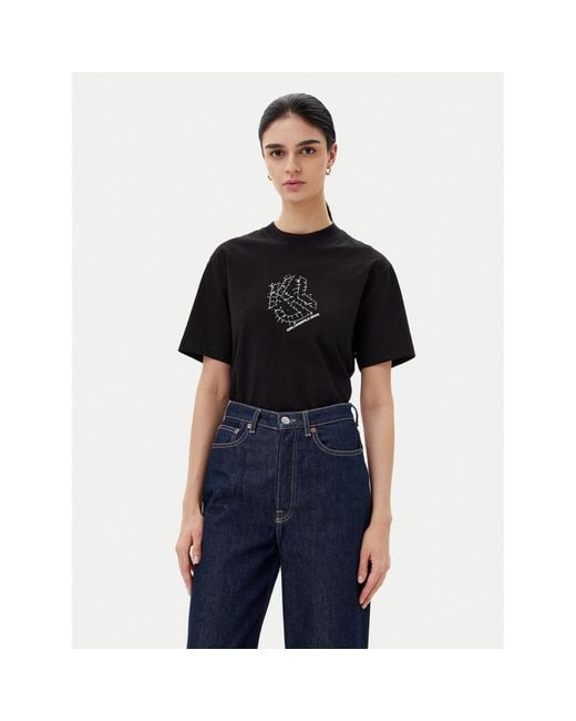 Karl Lagerfeld Black T-Shirt A2W17077 Regular Fit