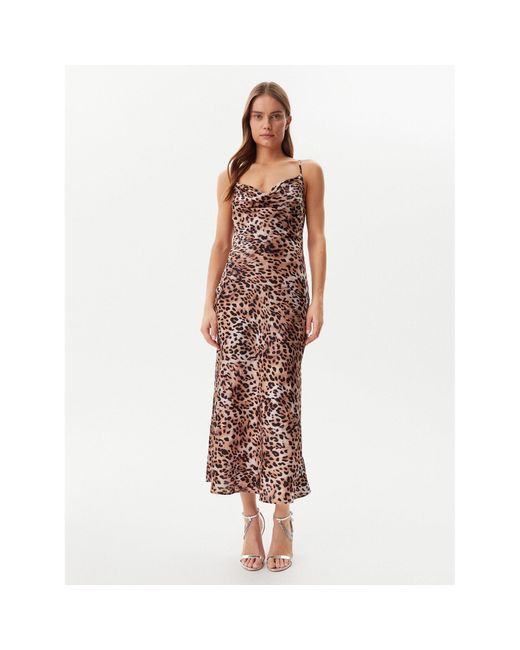 Guess Brown Kleid Für Den Alltag W5Gk85 Wh9C2 Regular Fit