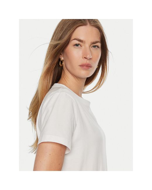 Guess White T-Shirt V3Bi11 J1314 Regular Fit